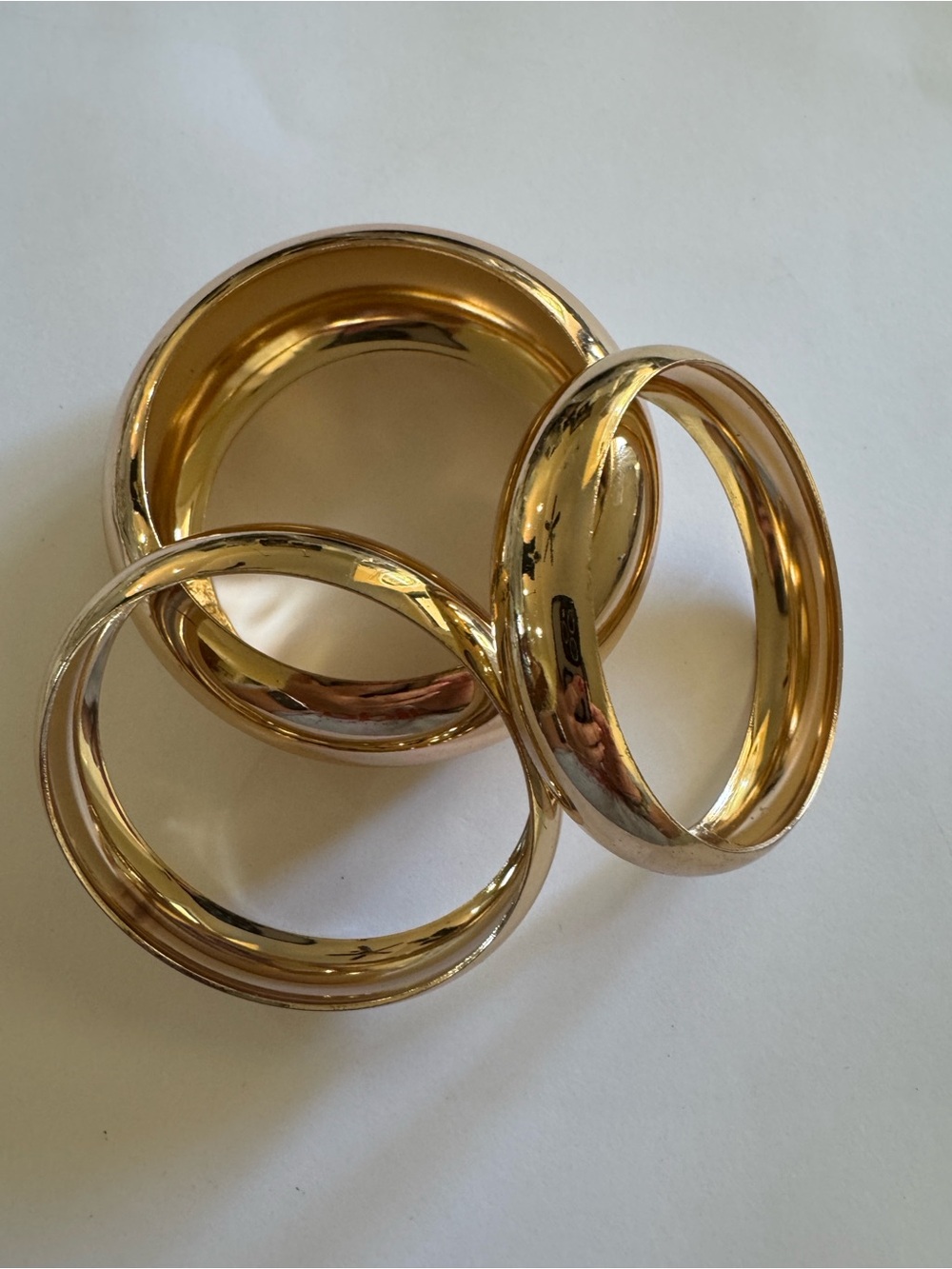 Aldo Shiny Gold-Tone Bangle Bracelet Set